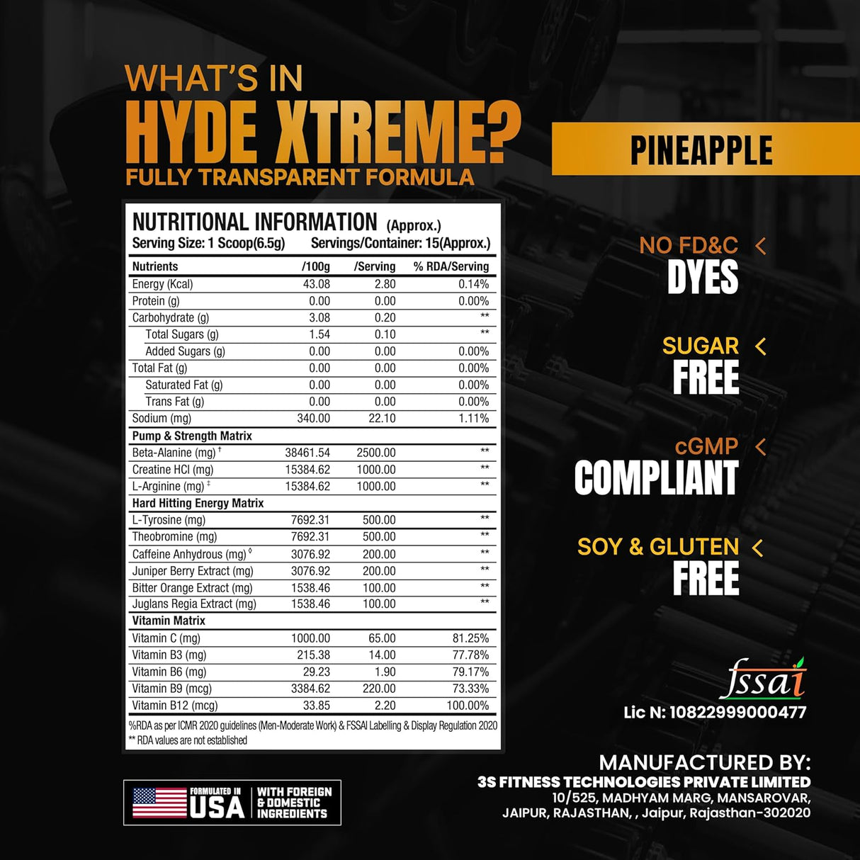 ProSupps HYDE XTREME Pre Workout - 30 Servings