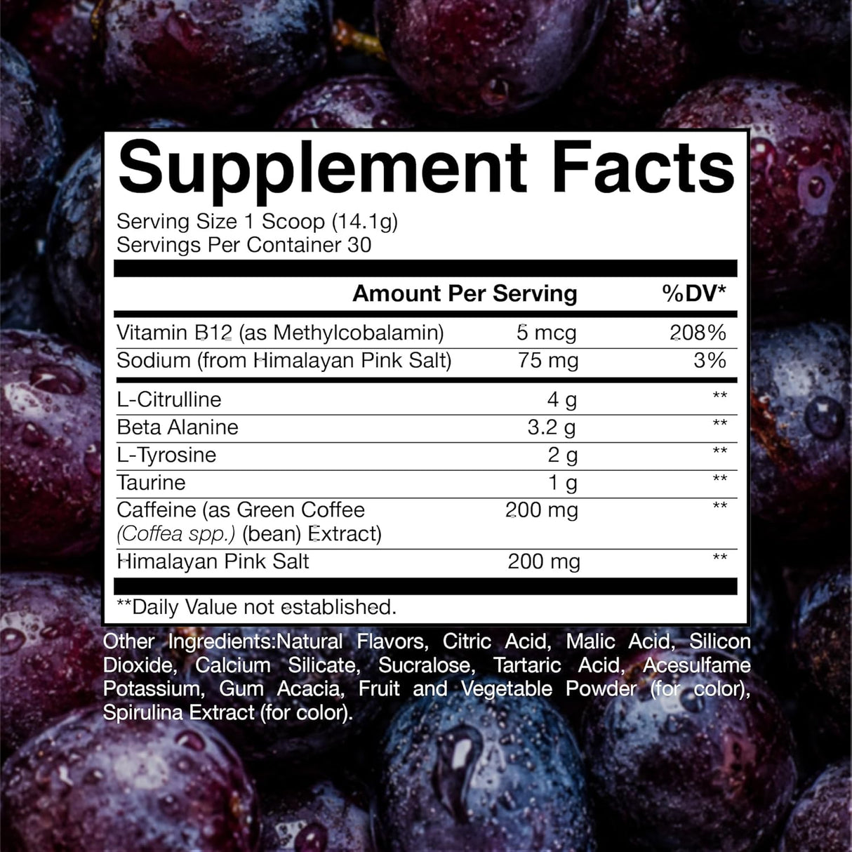 RAW Essential Pre-Workout Powder | Caffeine, L-Citrulline, L-Tyrosine & Beta-Alanine