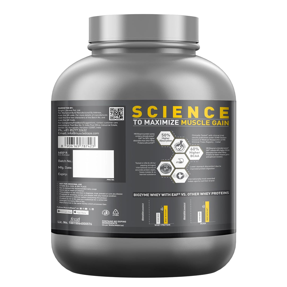 Muscleblaze Biozyme Iso-Zero Low Carb Isolate Protein - 2 Kg