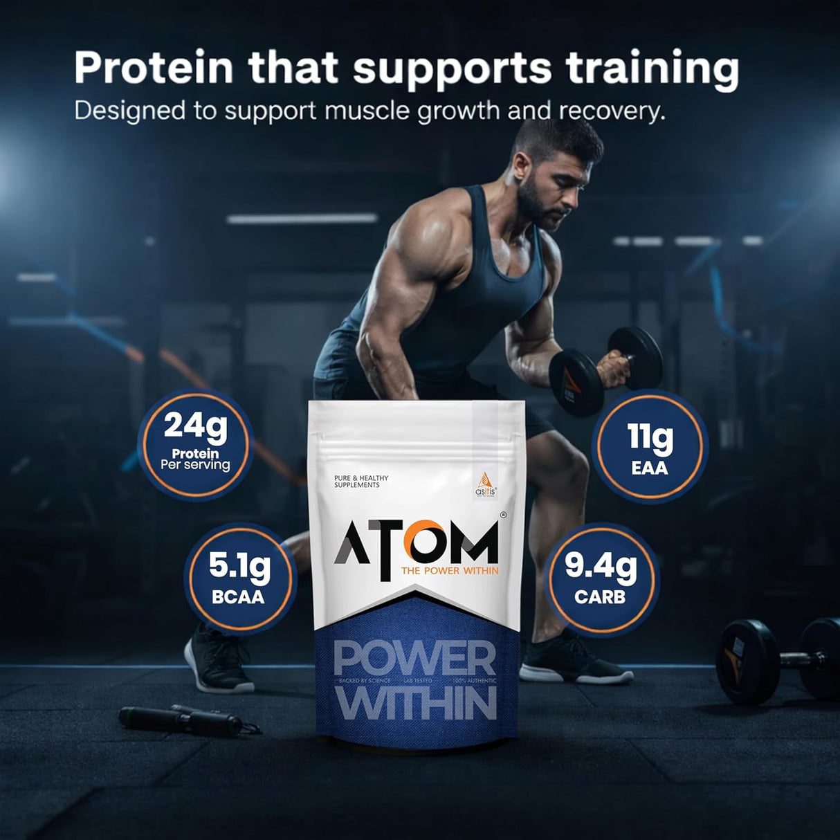 AS-IT-IS ATOM PWR Whey XL Protein 1 kg