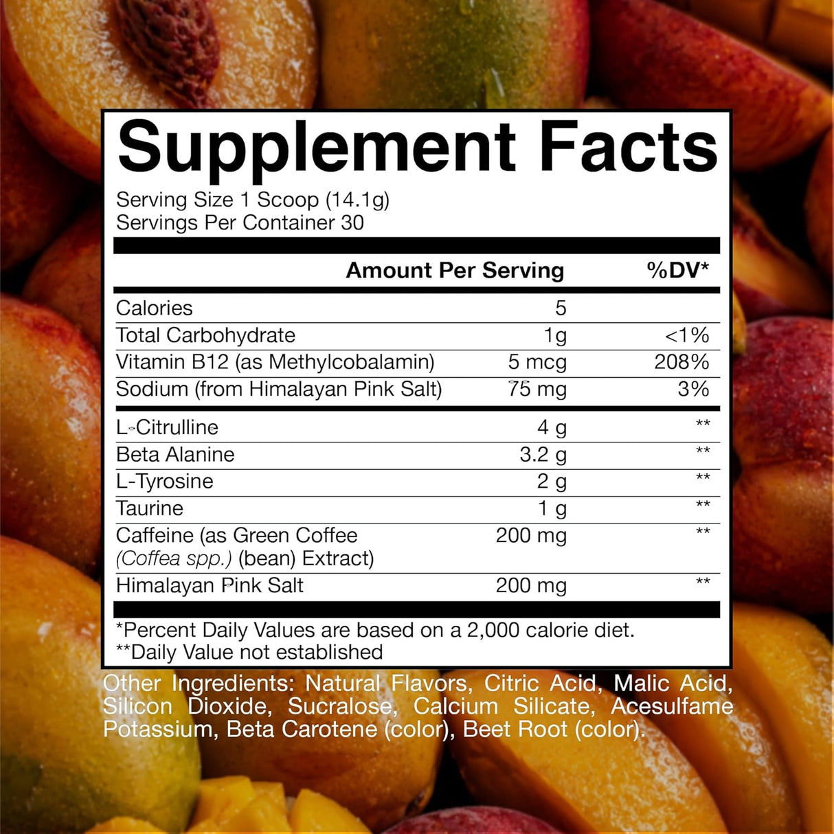 RAW Essential Pre-Workout Powder | Caffeine, L-Citrulline, L-Tyrosine & Beta-Alanine