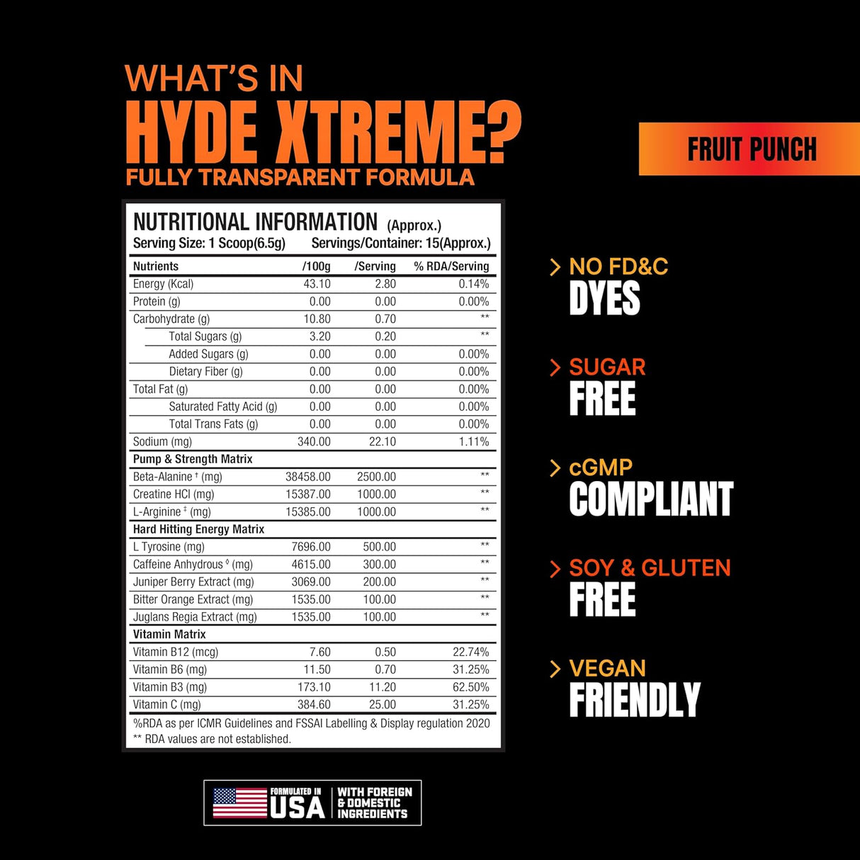 ProSupps HYDE XTREME Pre-Workout - 15 Servings