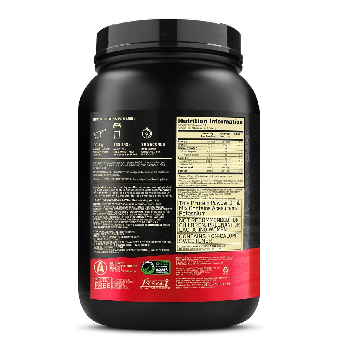Optimum Nutrition (ON) Gold Standard 100% Whey 2 Lbs