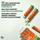 Carbamide Forte Liver Detox & Support Supplement | Advanced Effervescent Formula | 60 Tablets