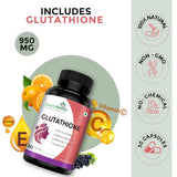 Simply Herbal L-Glutathione 1000mg | Vitamins C & E | 30 Veg Capsules