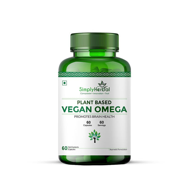 Simply Herbal Vegan Omega 3-6-9 Capsules 500mg | 60 Capsules