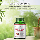 Simply Herbal Organics Apple Cider Vinegar 500mg | Probiotics Blend | 60 Veg Capsules