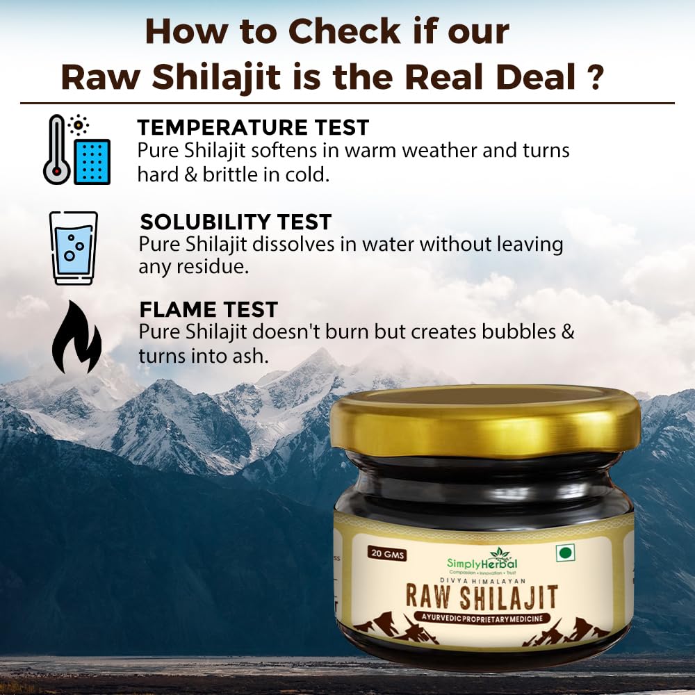 Simply Herbal Himalayan Raw Shilajit Resin | 20g