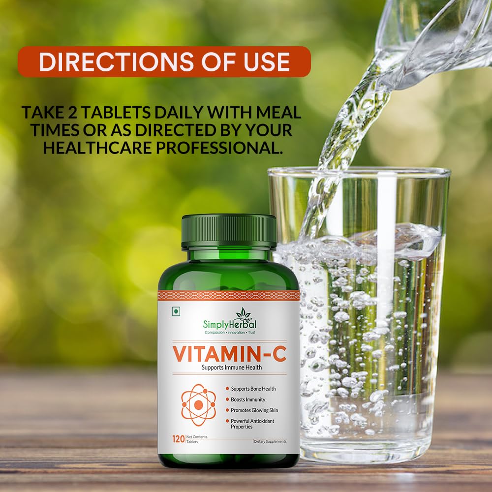 Simply Herbal Vitamin C 1000mg | 120 Tablets