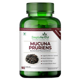 Simply Herbal Mucuna Pruriens (Kapikachhu) Extract 500mg | 90 Capsules