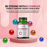 Simply Herbal Vitamin B Complex with Vitamin B12 | 120 Capsules