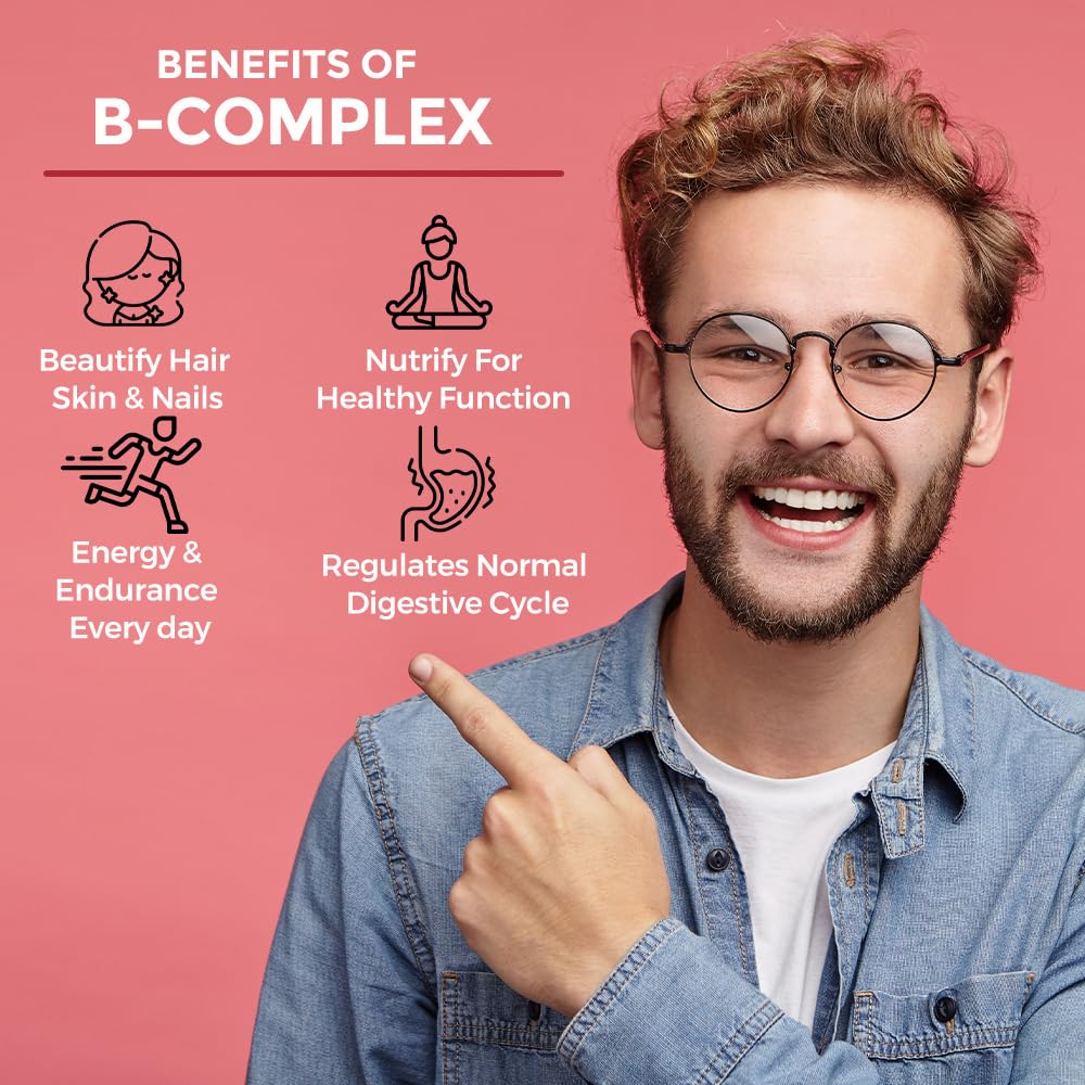 Simply Herbal Vitamin B Complex with Vitamin B12 | 120 Capsules
