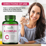 Simply Herbal Vitamin B Complex with Vitamin B12 | 120 Capsules