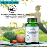 Simply Herbal Vitamin B12 | Cyanocobalamin | 100 Capsules