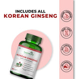 Simply Herbal Natural Korean Red Ginseng | 1000mg | 90 Veg Capsules