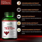 Simply Herbal Testo+ | Kaunch Beej & Ashwagandha | 60 Veg Capsules