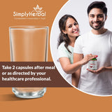 Simply Herbal Testo+ | Kaunch Beej & Ashwagandha | 60 Veg Capsules