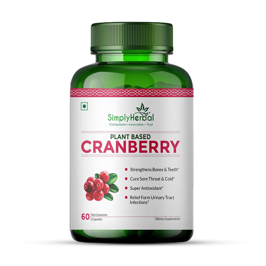 Simply Herbal D-Mannose & Cranberry 800mg | 60 Capsules