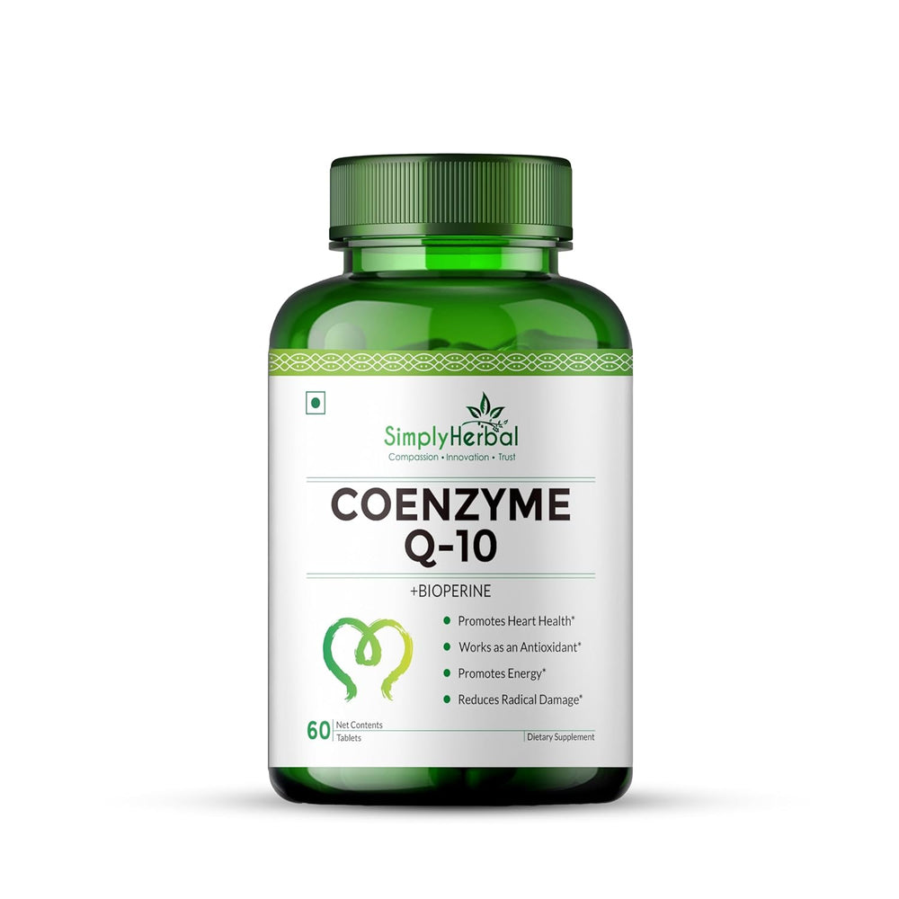 Simply Herbal Coenzyme Q10 200mg | BioPerine® | 60 Tablets