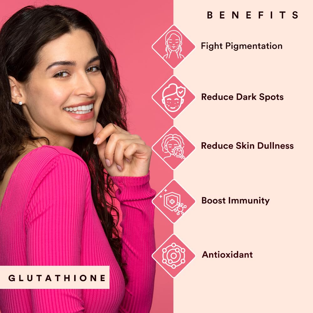 Simply Herbal Glutathione Capsules | Vitamins C & E, Grape Seed Extract | 60 Capsules
