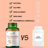 Simply Herbal Glutathione Capsules | Vitamins C & E, Grape Seed Extract | 60 Capsules
