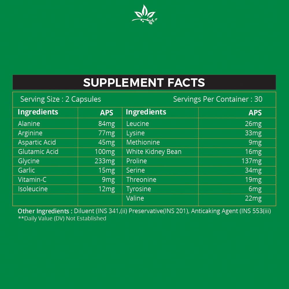 Simply Herbal Plant-Based Collagen Builder 1000mg | Biotin & Vitamin C | 60 Capsules