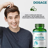 Simply Herbal Biotin Vitamin B7 Capsules | Keratin, Multivitamins & Amino Acids | 90 Capsules