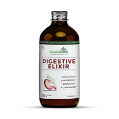 Simply Herbal Ayurvedic Digestive Elixir Syrup | 37 Digestive Enzymes | 200ml