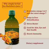 Simply Herbal Sea Buckthorn 400ml Drink | Vitamin C | Himalayan Berries