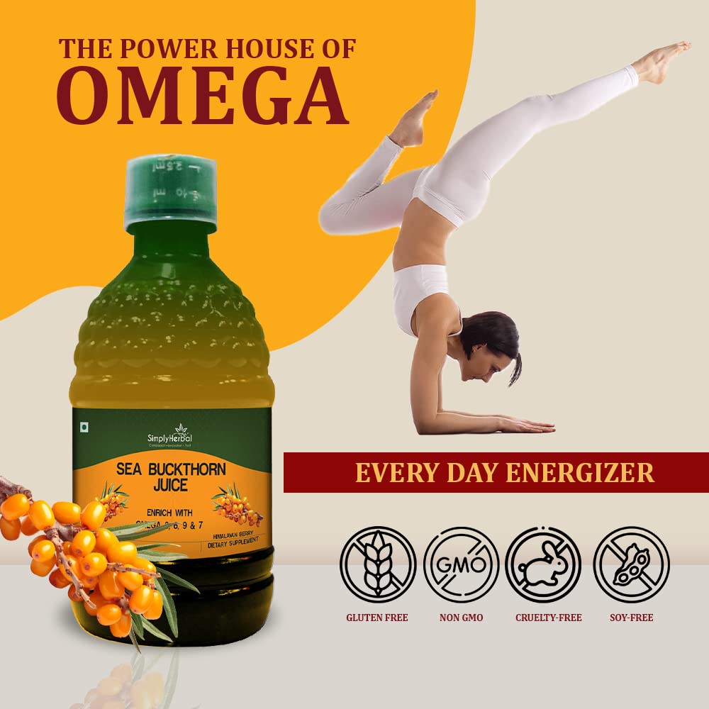 Simply Herbal Sea Buckthorn 400ml Drink | Vitamin C | Himalayan Berries