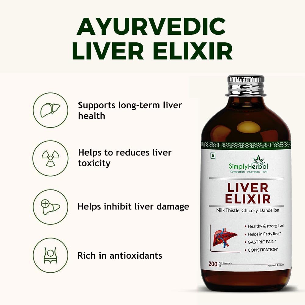 Simply Herbal Super Liver Elixir | Milk Thistle, Chicory & Dandelion | 200ml