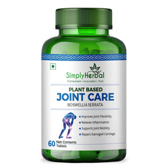 Simply Herbal Joint Care Tablets | Moringa, Boswellia Serrata & Green Amla | 60 Tablets