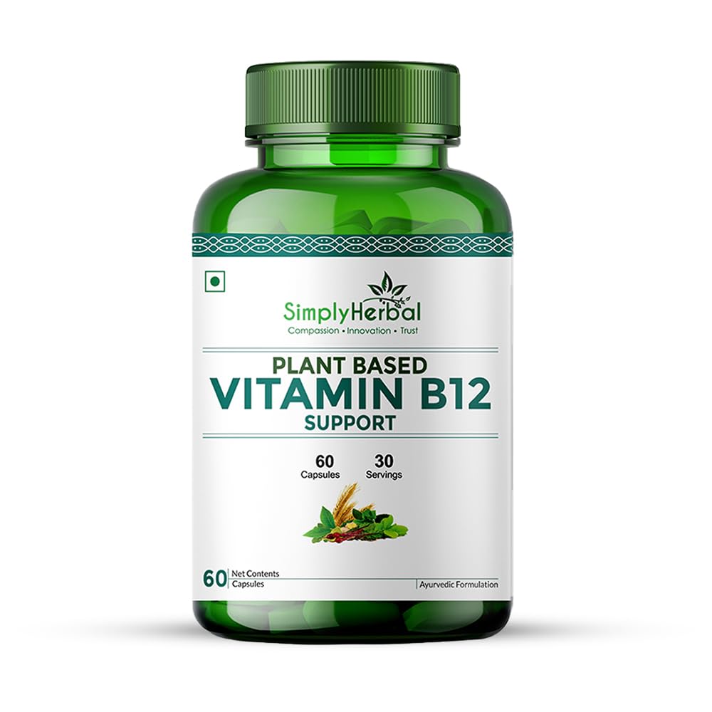 Simply Herbal Plant-Based Vitamin B12 | 60 Capsules