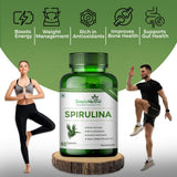 Simply Herbal Spirulina Capsules | Natural Superfood | 60 Count