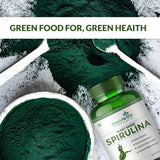 Simply Herbal Spirulina Capsules | Natural Superfood | 60 Count