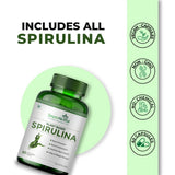 Simply Herbal Spirulina Capsules | Natural Superfood | 60 Count