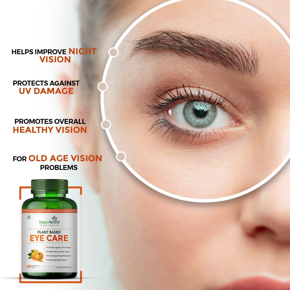 Simply Herbal Plant-Based Eye Care | 60 Tablets