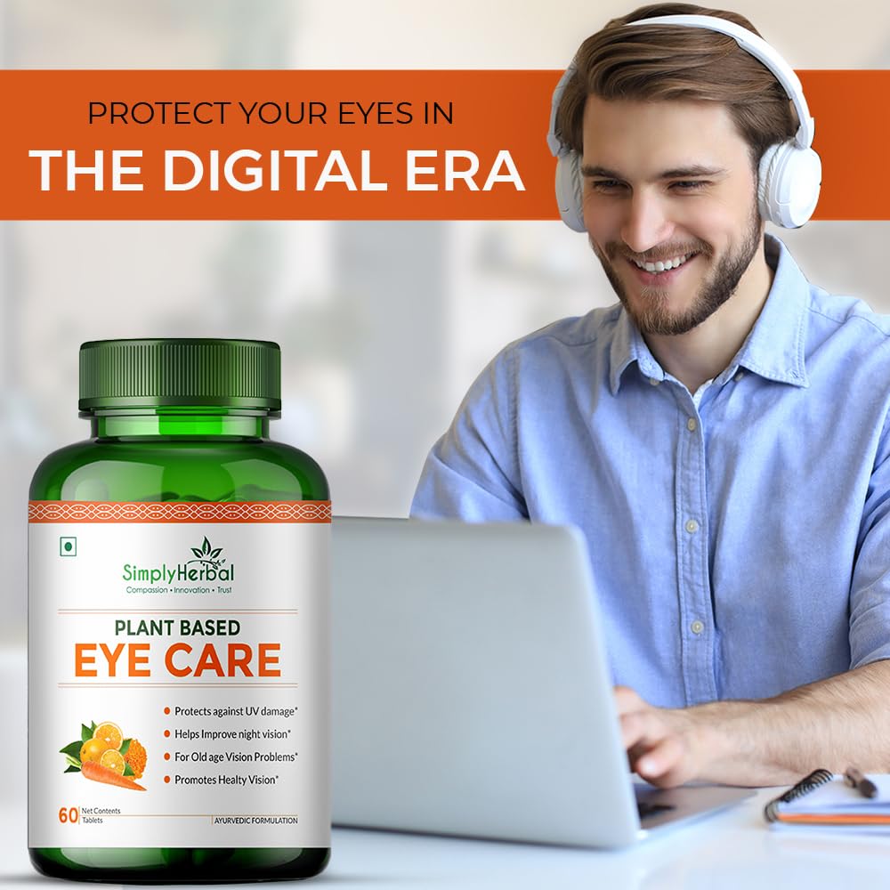 Simply Herbal Plant-Based Eye Care | 60 Tablets