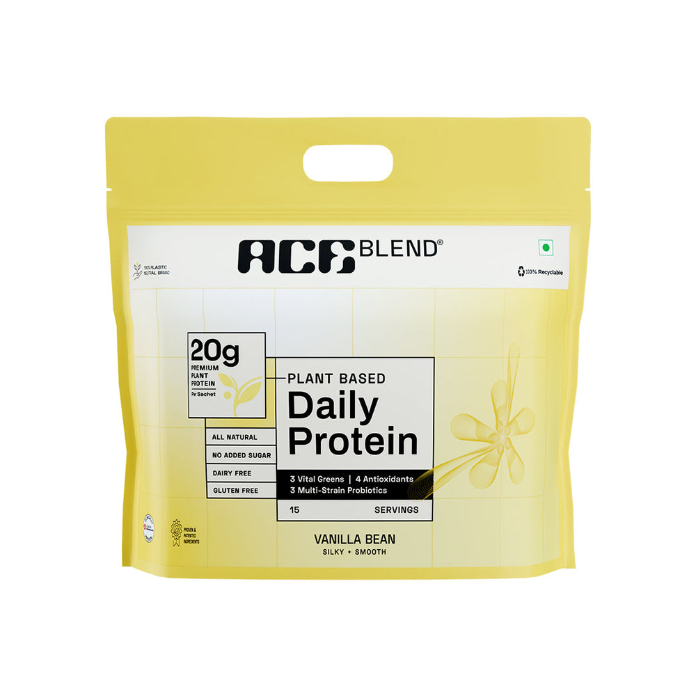 Ace Blend Daily 20G Plant Protein Strength & Recovery No Added Sugar - 15 Servings
