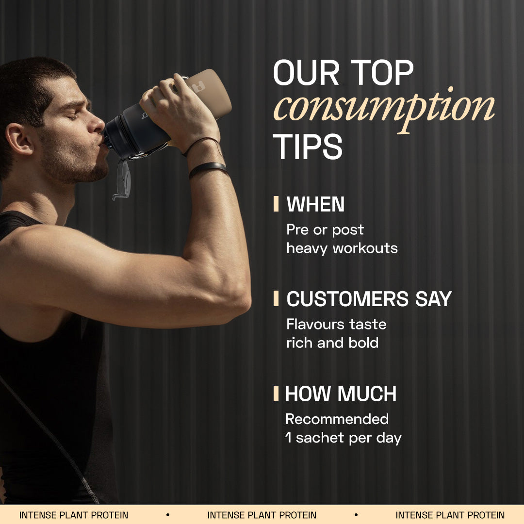 Ace Blend Intense 30G Plant Protein Muscle Growth & Recovery No Added Sugar - 30 Servings