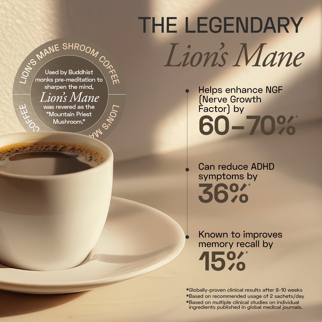 Ace Blend Lion's Mane Shroom Coffee Focus & Memory - 15 Servings
