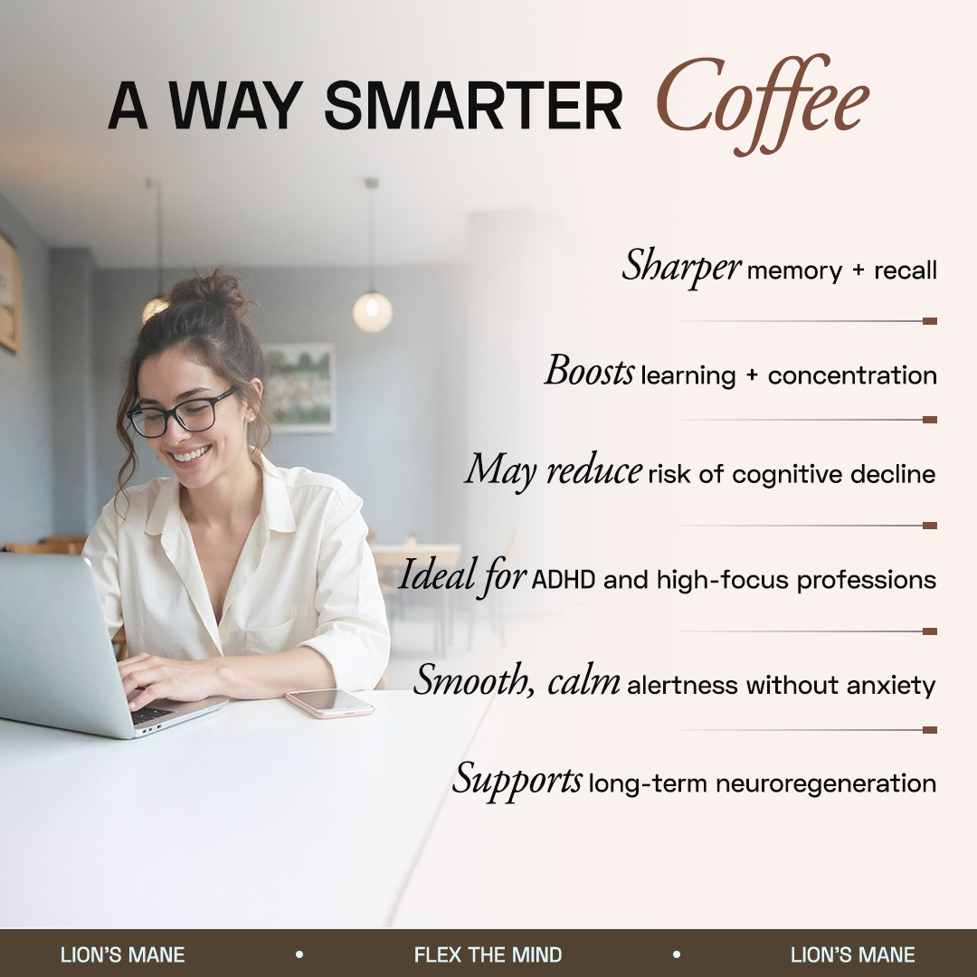 Ace Blend Lion's Mane Shroom Coffee Focus & Memory - 15 Servings
