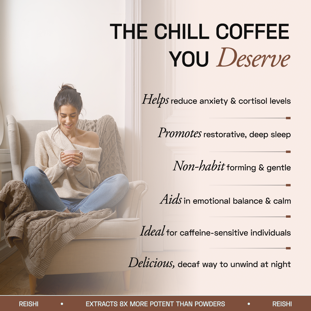 Ace Blend Reishi Shroom Coffee Relaxation & Anxiety - 15 Servings