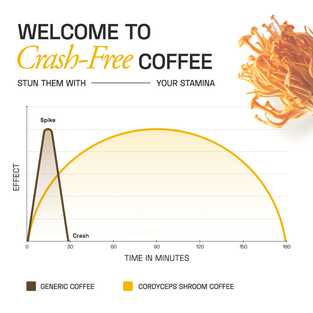 Ace Blend Cordyceps Shroom Coffee Boosts Immunity & Energy - 15 Servings