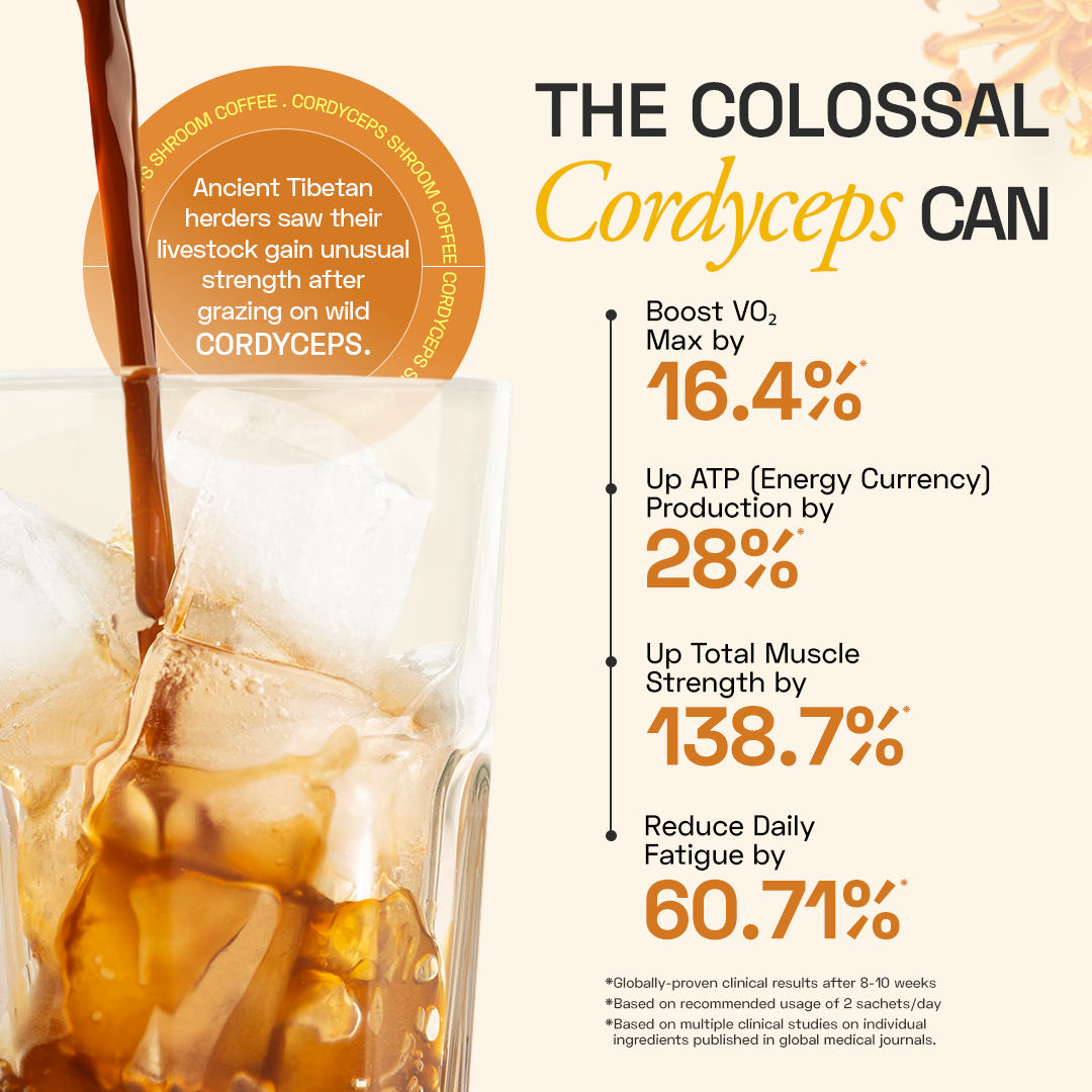 Ace Blend Cordyceps Shroom Coffee Boosts Immunity & Energy - 15 Servings