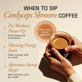 Ace Blend Cordyceps Shroom Coffee Boosts Immunity & Energy - 15 Servings