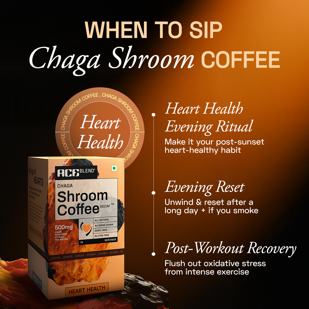 Ace Blend Chaga Shroom Coffee Heart Health - 15 Servings
