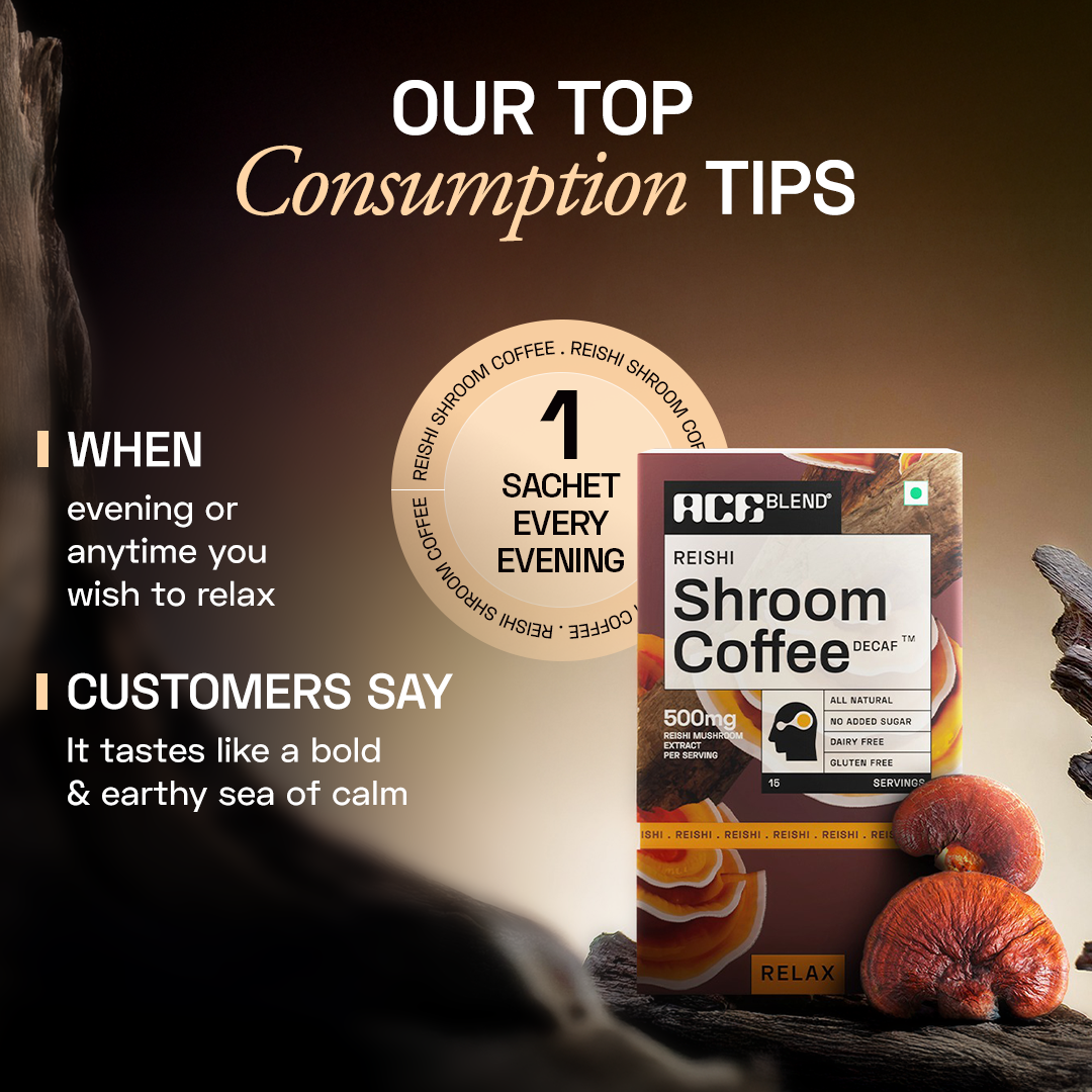 Ace Blend Reishi Shroom Coffee Relaxation & Anxiety - 5 Servings