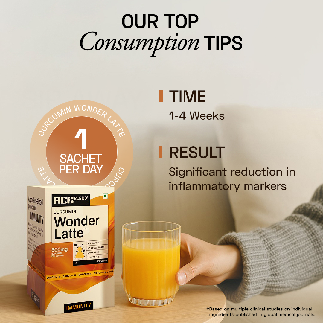 Ace Blend Curcumin Wonder Latte High Immunity Anti inflammation - 5 Servings