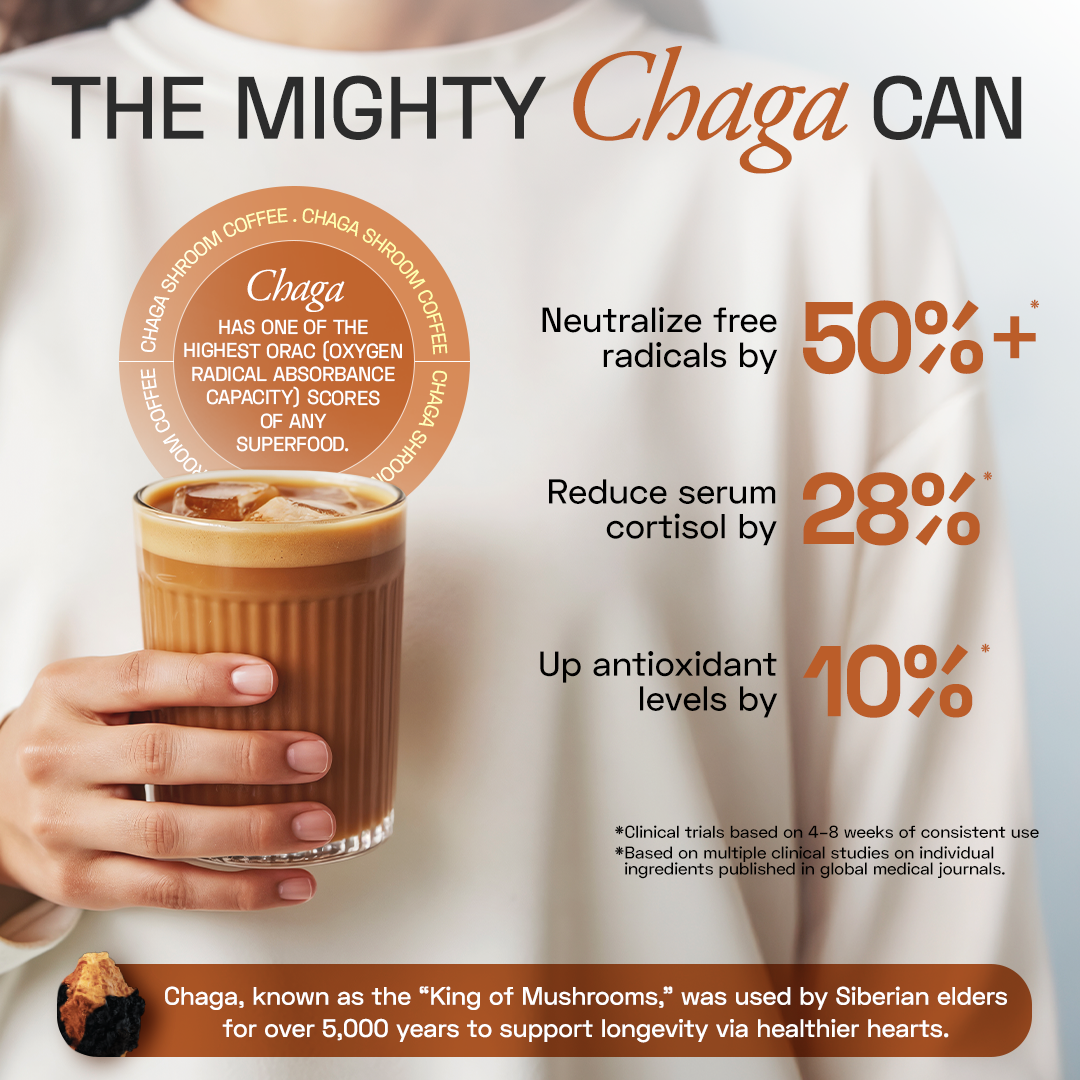 Ace Blend Chaga Shroom Coffee Heart Health - 5 Servings